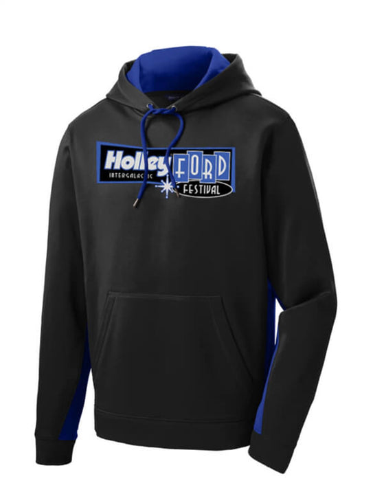 Holley 10277-SMHOL Ford Fest Hoodie; Black/True Royal; Long Sleeve; Tee; Small; - Truck Part Superstore