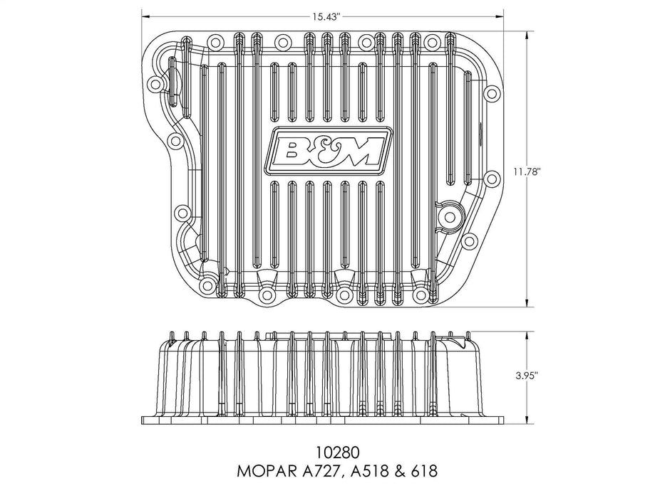 B&M 10280 Transmission Oil Pan - Truck Part Superstore
