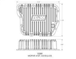 B&M 10280 Transmission Oil Pan - Truck Part Superstore