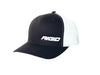 Rigid Industries 1029 RIGID Retro Trucker Hat With Offset Logo; Black Front; White Mesh Snapback - Truck Part Superstore