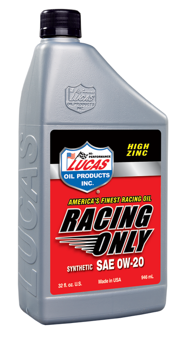 Lucas Oil Products 10291 Synthetic SAE 0W-20 Racing Oil - Truck Part Superstore