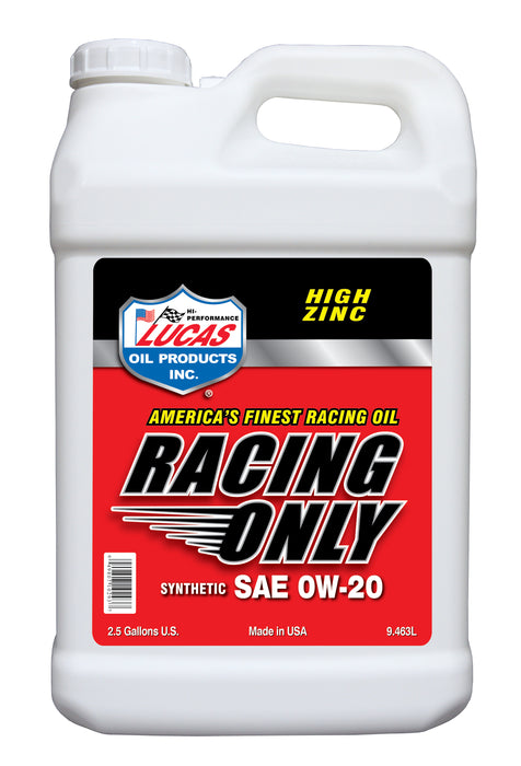 Lucas Oil Products 10293 Synthetic SAE 0W-20 Racing Oil - Truck Part Superstore