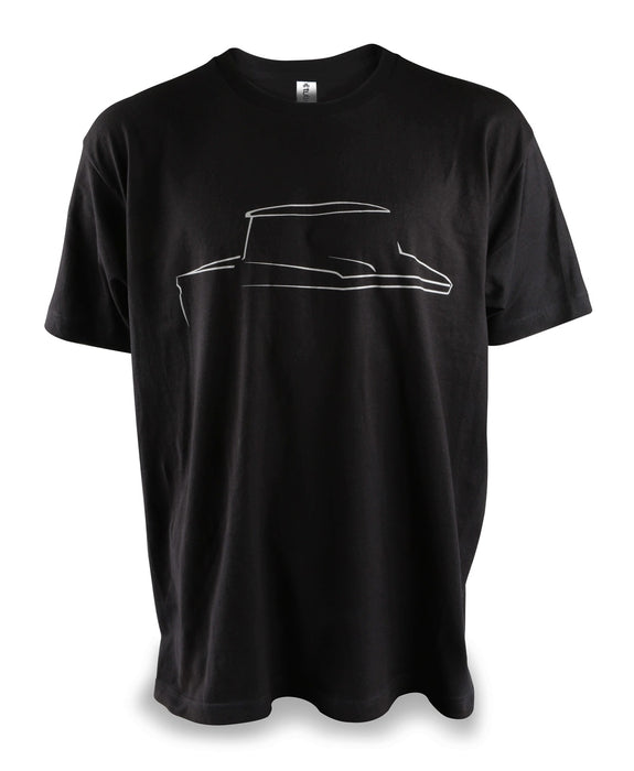 Holley 10296-MDHOL Holley Classic Truck Tee; Black; Medium; 60-66 C10; - Truck Part Superstore