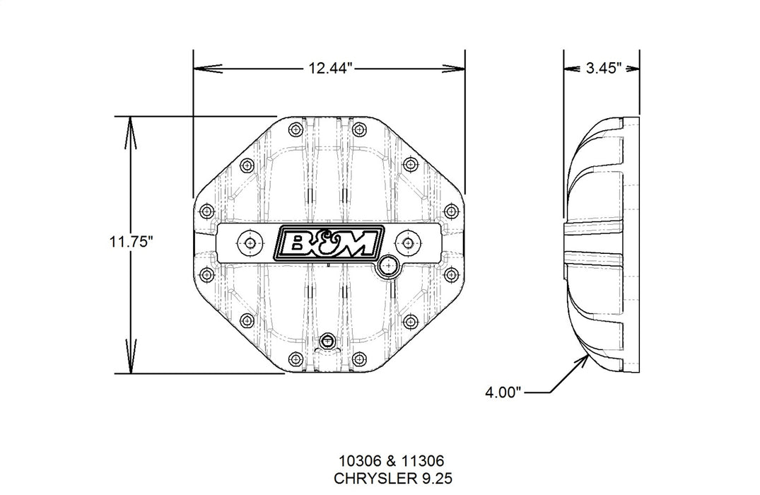 B&M 10306 Differential Cover - Truck Part Superstore