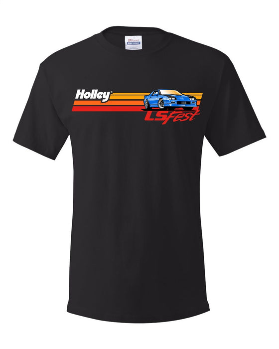 Holley 10312-2XHOL 2021 LS Fest Retro Camaro Stripe T-Shirt - Truck Part Superstore