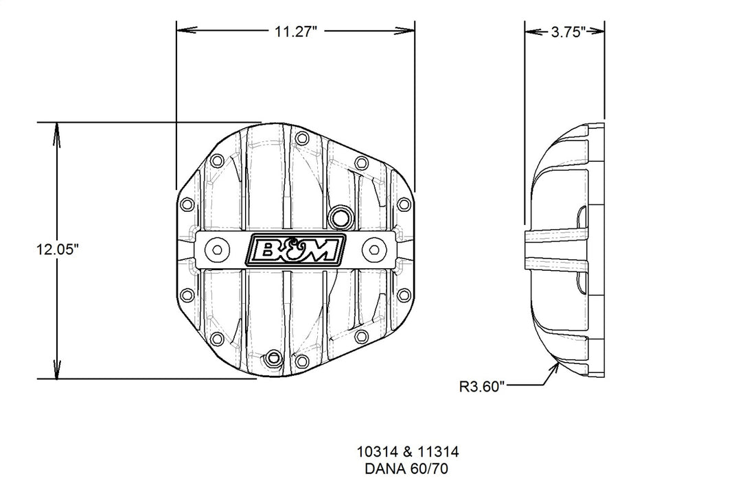 B&M 10314 Differential Cover - Truck Part Superstore