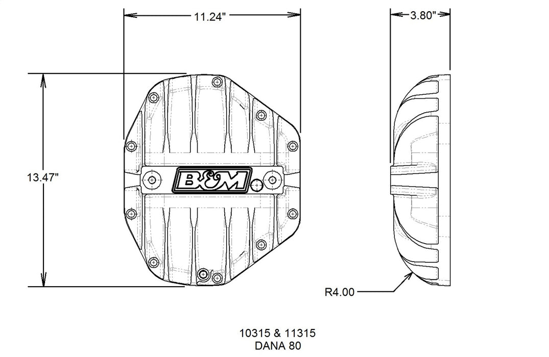 B&M 10315 Differential Cover - Truck Part Superstore