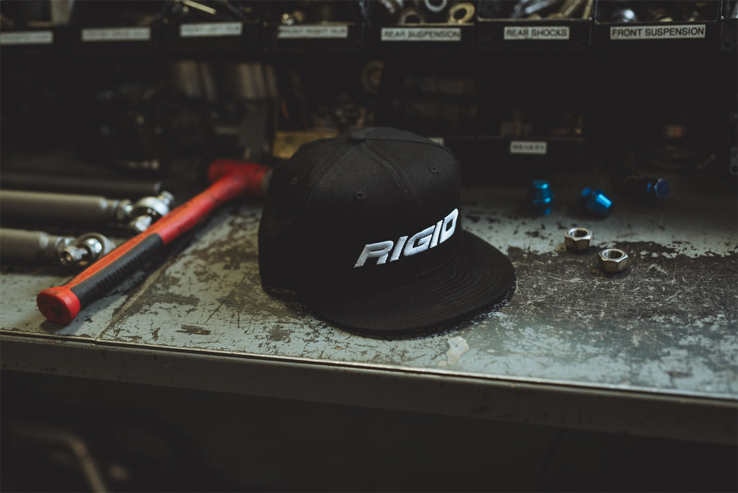 Rigid Industries 1031 RIGID New Era Flat Bill Hat With 3D Embroidered Logo; Snapback - Truck Part Superstore