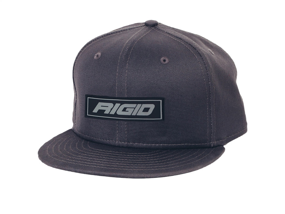Rigid Industries 1032 RIGID New Era Flat Bill Hat Grey With Grey Logo Patch; Snapback - Truck Part Superstore