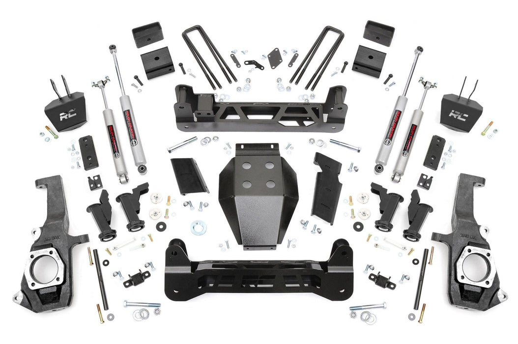 Rough Country 10330 5.0 Inch GM Torsion Bar Drop Suspension Lift Kit (11-19 2500HD/3500HD) Rough Country - Truck Part Superstore