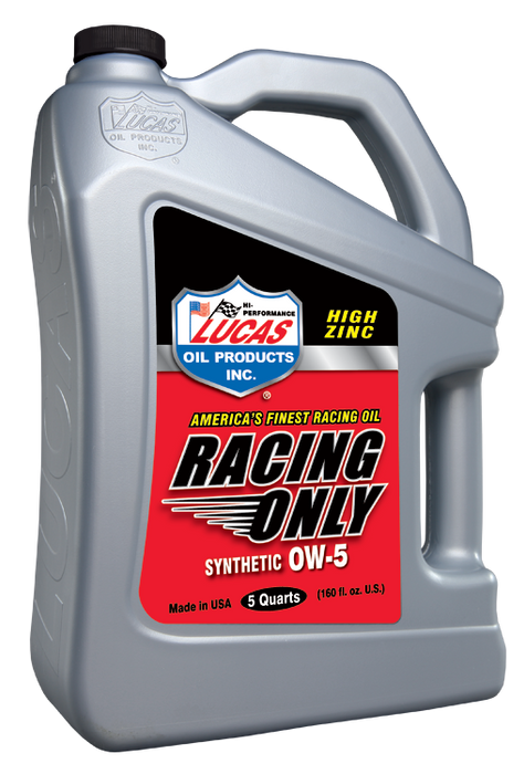 Lucas Oil Products 10370 Synthetic SAE 0W-5 Racing Only - Truck Part Superstore