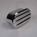 SpeedFx 10390 Polished Alum Finned Without PVC 1 Inch Dia Neck With Baffle/ Baffle Hardware - Truck Part Superstore