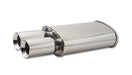 Vibrant Performance 1040 STREETPOWER Oval Muffler; w/Dual 3.5 in. Round Tips; 2.5 in. Inlet; w/8 in. Tip; - Truck Part Superstore
