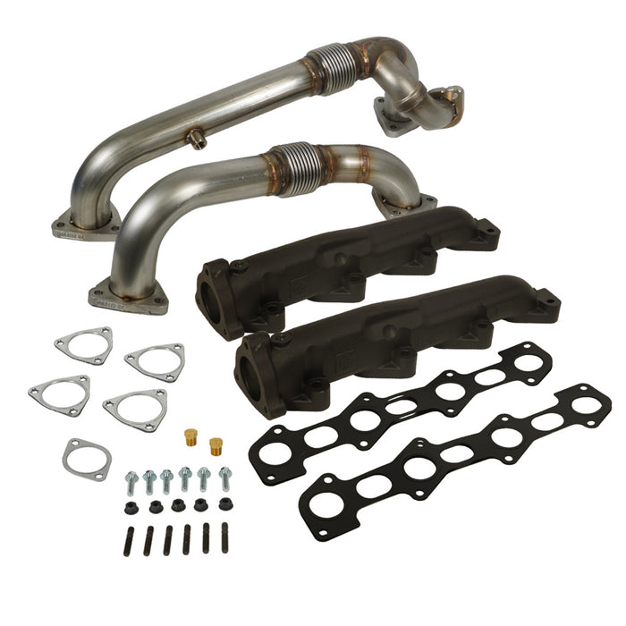 BD Diesel 1041484 Exhaust Manifold Kit; Incl. Up-Pipes; 304 Stainless Steel; - Truck Part Superstore
