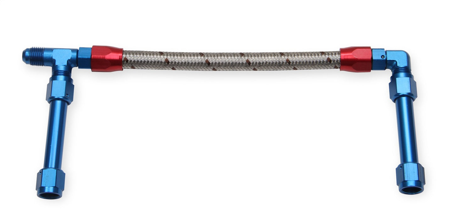 Earl's Performance 104185ERL Fuel Line Replacement Hose End; -06AN Single Inlet W/Stainless Hose; - Truck Part Superstore