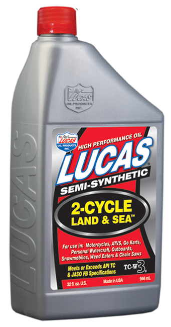 Lucas Oil Products 10467 Semi-Synthetic 2- Cycle Land and Sea Oil - Truck Part Superstore