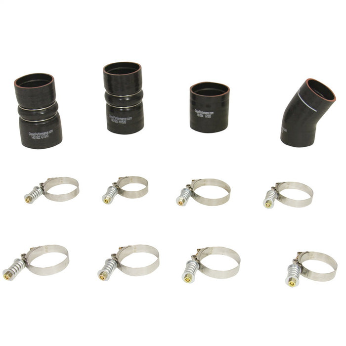 BD Diesel 1047035 Intercooler Hose And Clamp Kit; Incl. Tubes/Boots/HD Spring Loaded Clamps; - Truck Part Superstore