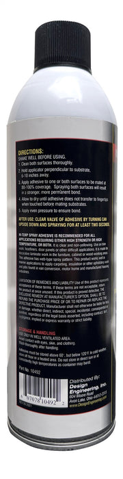 Design Engineering 10492 Improved Formula Hi-Temp Spray Adhesive; - Truck Part Superstore