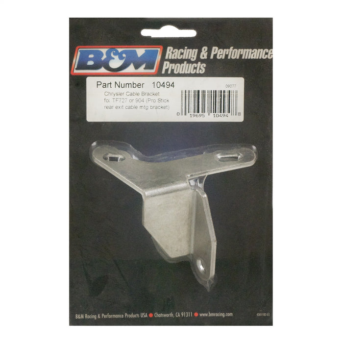 B&M 10494 Automatic Transmission Shift Cable Bracket; w/Rear Entry Cable Shifters; - Truck Part Superstore