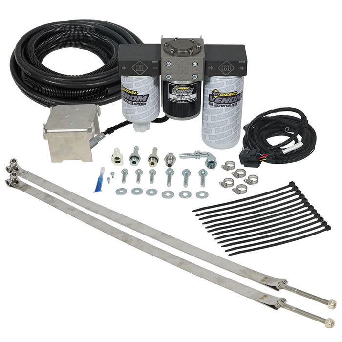 BD Diesel 1050332 Venom Fuel Lift Pump Kit; w/Filter And Separator; - Truck Part Superstore