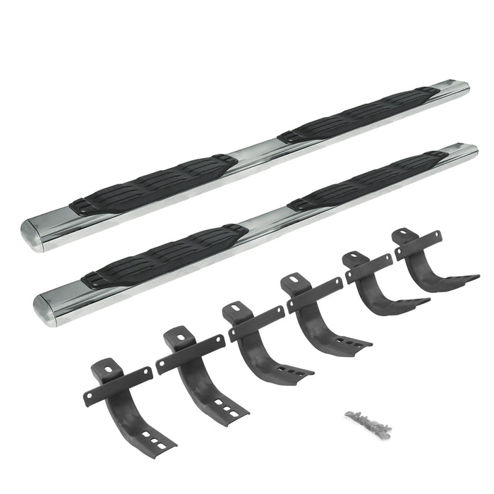 Go Rhino 105412973PS 5" side steps provide enhanced vehicle access with wide step area - Truck Part Superstore
