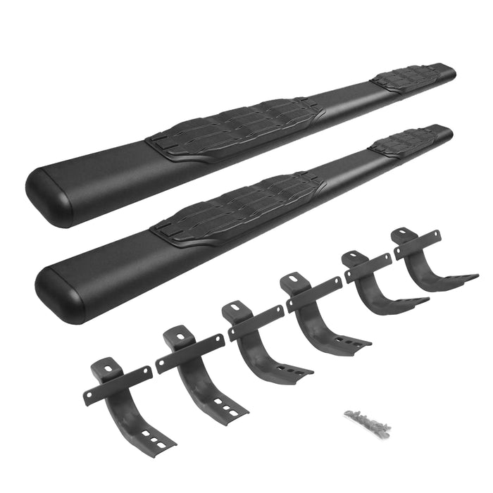 Go Rhino 105412973T 5" side steps provide enhanced vehicle access with wide step area - Truck Part Superstore