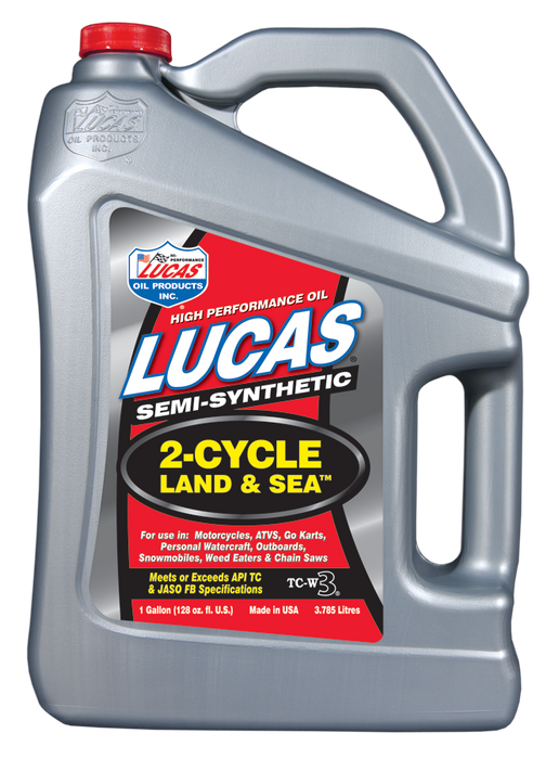 Lucas Oil Products 10557 Semi-Synthetic 2-Cycle Land and Sea Oil - Truck Part Superstore