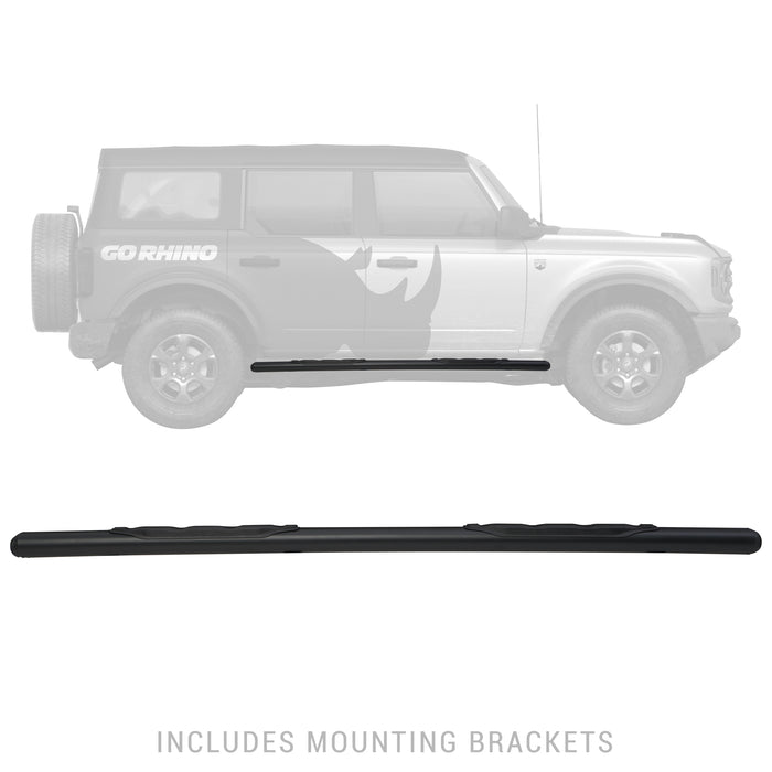 Go Rhino 10573T 5" side steps provide enhanced vehicle access with wide step area - Truck Part Superstore