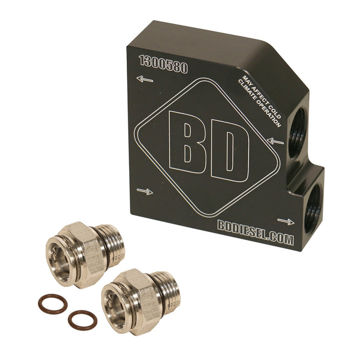 BD Diesel 1061528 Transmission Oil Cooler Bypass Tube Eliminator Kit; - Truck Part Superstore