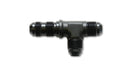 Vibrant Performance 10630 Bulkhead Adapter Tee on Run Fitting; Size: -16AN; 6061 Aluminum; Anodized Black; - Truck Part Superstore