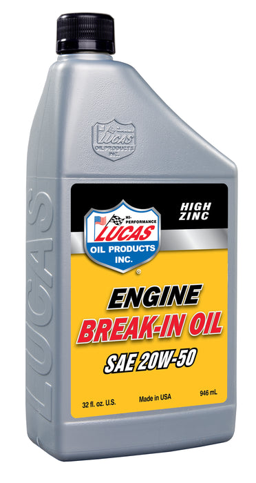 Lucas Oil Products 10635 SAE 20W-50 Break-in Oil - Truck Part Superstore