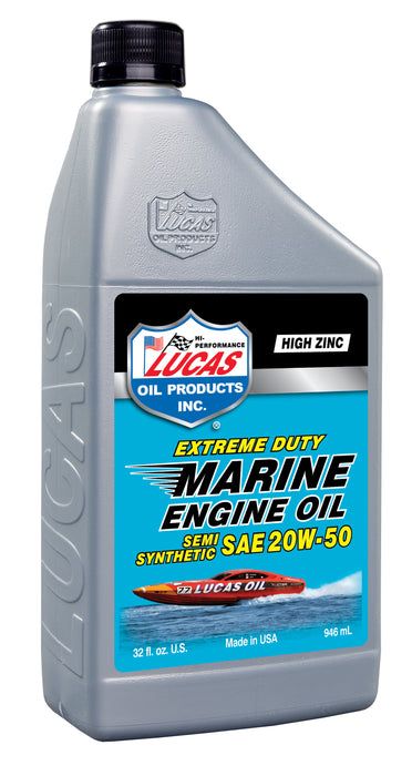 Lucas Oil Products 10654 Marine Semi-Synthetic SAE 20W-50 Engine Oil - Truck Part Superstore