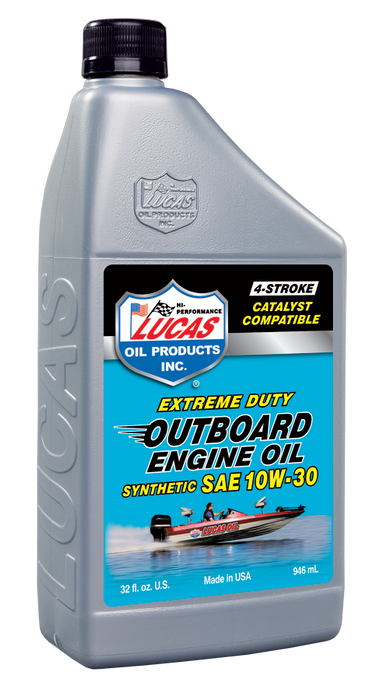 Lucas Oil Products 10661 Outboard Engine Oil Synthetic 10W-30 - Truck Part Superstore