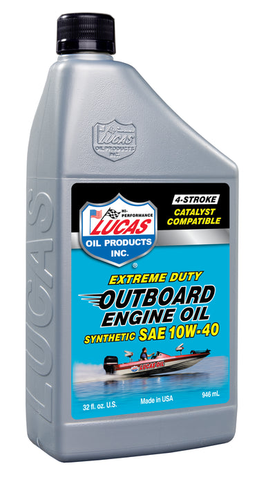 Lucas Oil Products 10662 Outboard Engine Oil Synthetic 10W-40 - Truck Part Superstore