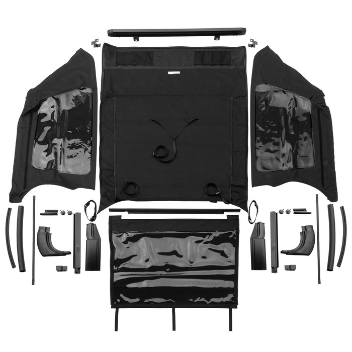 Rampage 106635 Frameless Trail Top Complete; Black Diamond; Vinyl; - Truck Part Superstore