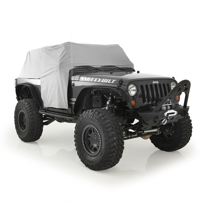 Smittybilt 1068 Cab Cover W/Door Flap 07-18 Wrangler JK 2DR Grey Smittybilt - Truck Part Superstore