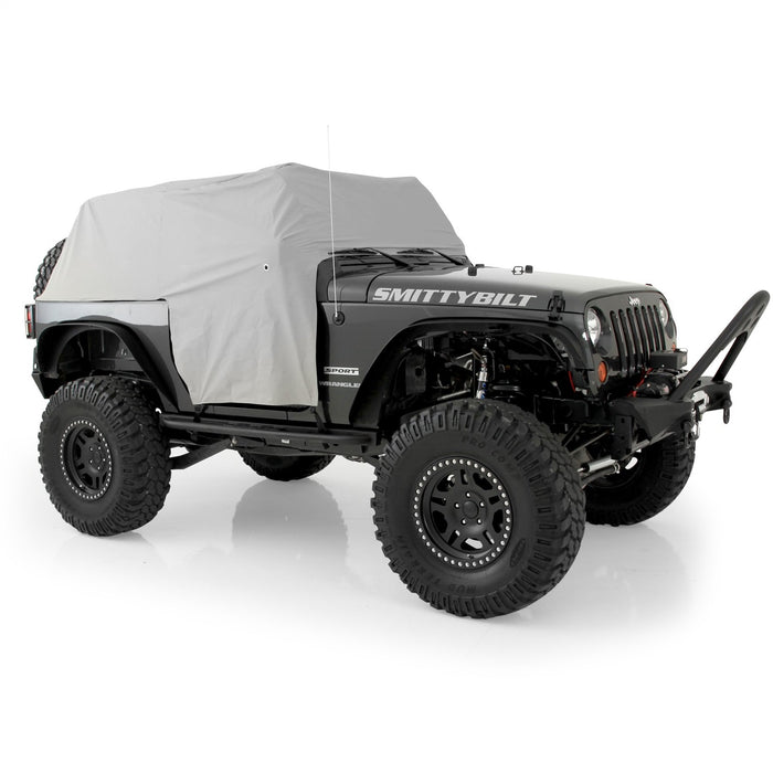 Smittybilt 1068 Cab Cover W/Door Flap 07-18 Wrangler JK 2DR Grey Smittybilt - Truck Part Superstore