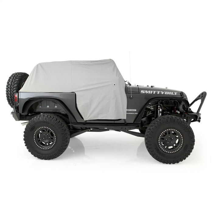 Smittybilt 1068 Cab Cover W/Door Flap 07-18 Wrangler JK 2DR Grey Smittybilt - Truck Part Superstore