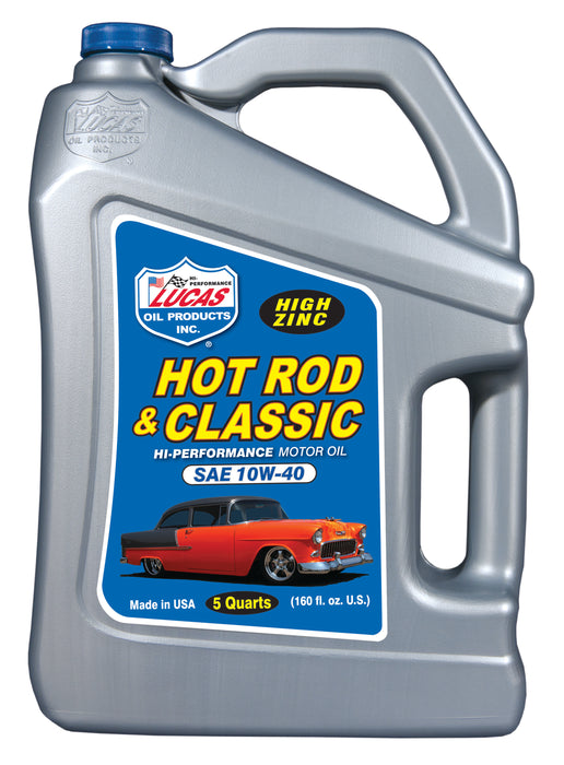 Lucas Oil Products 10683 Hot Rod & Classic Car HP Motor Oil SAE 10W-40 - Truck Part Superstore