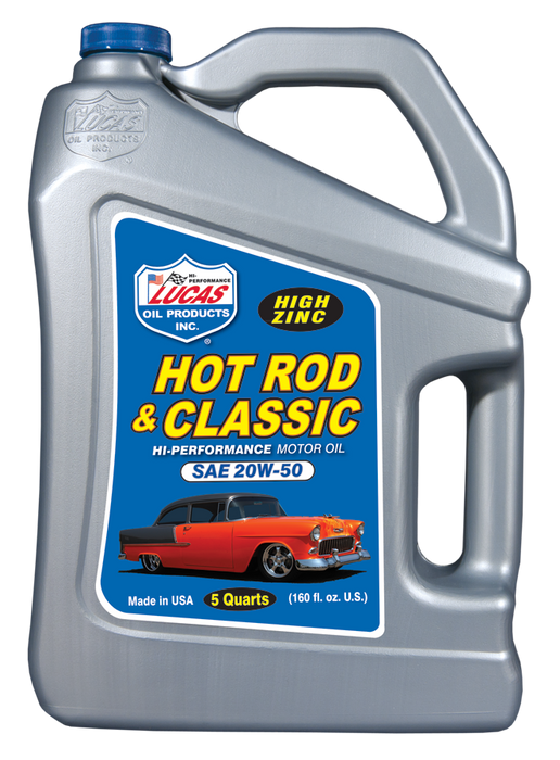 Lucas Oil Products 10684 Hot Rod & Classic Car HP Motor Oil SAE 20W-50 - Truck Part Superstore