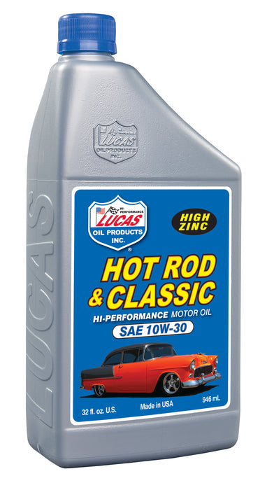 Lucas Oil Products 10687 Hot Rod & Classic Car HP Motor Oil SAE 10W-30 - Truck Part Superstore