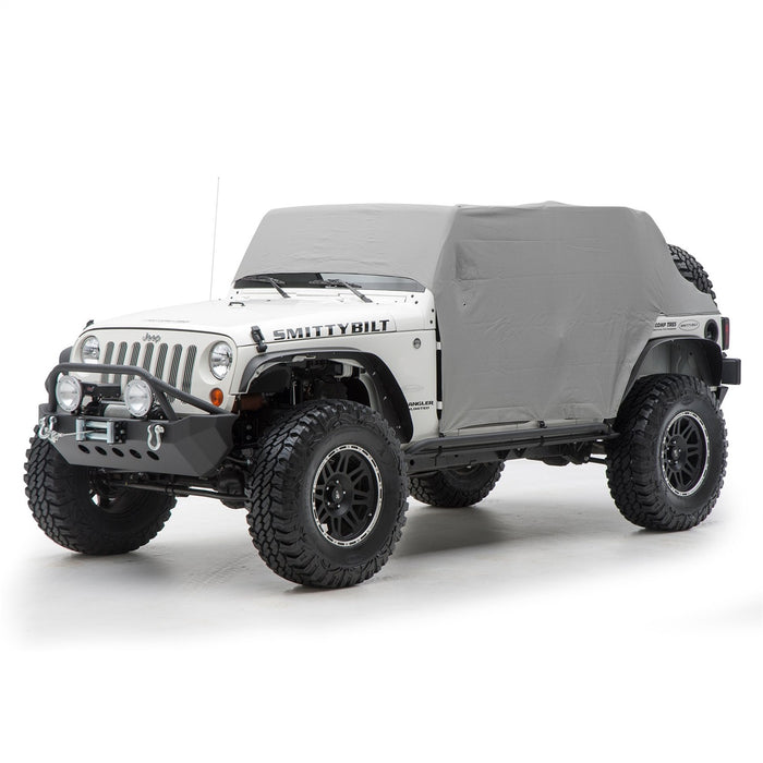Smittybilt 1069 Cab Cover W/Door Flap 07-18 Wrangler JK 4DR Grey Smittybilt - Truck Part Superstore
