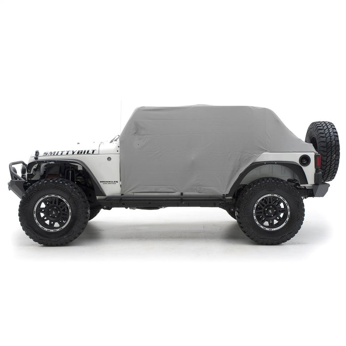 Smittybilt 1069 Cab Cover W/Door Flap 07-18 Wrangler JK 4DR Grey Smittybilt - Truck Part Superstore