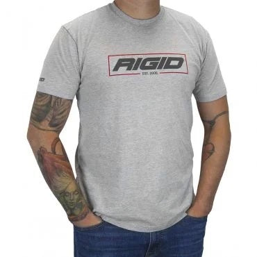 Rigid Industries 1069 RIGID T-SHIRT ESTABLISHED 2006 2X-LARGE HEATHER GREY - Truck Part Superstore