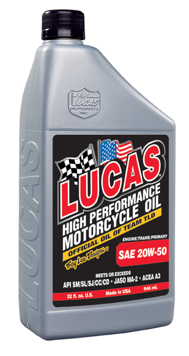 Lucas Oil Products 10700 SAE 20W-50  Motorcycle Oil - Truck Part Superstore