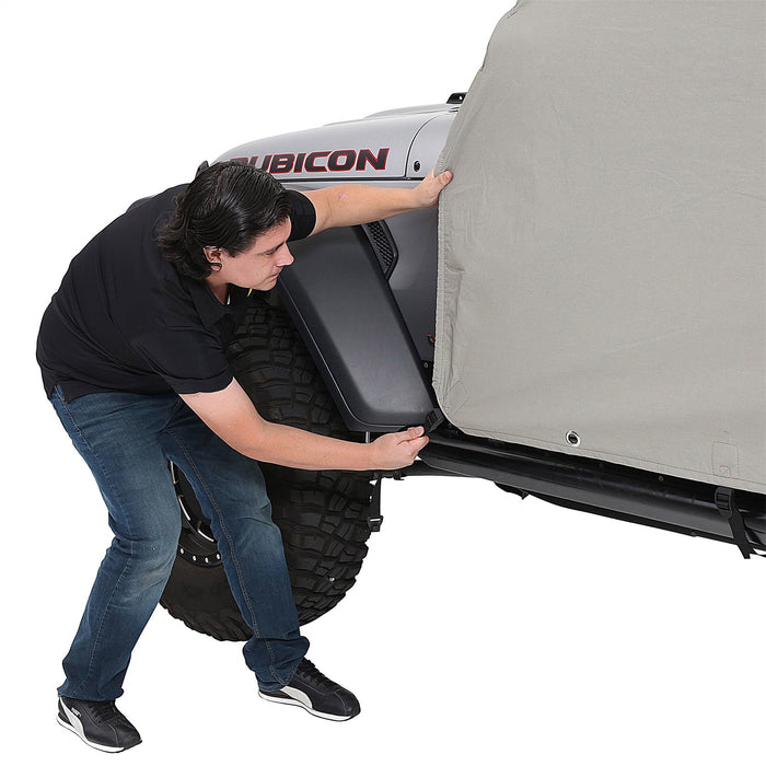 Smittybilt 1071 Jeep JL Cab Cover w/Door Flaps Water-Resistant Gray 2018-Present Wrangler JL 4-Door Each Smittybilt - Truck Part Superstore
