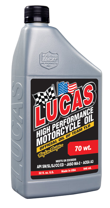 Lucas Oil Products 10714 70 wt. Motorcycle Oil - Truck Part Superstore