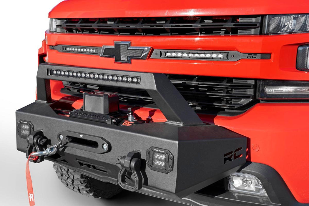 Rough Country 10765 Silverado 1500 EXO Winch Mount System For 19-Pres Chevrolet Silverado 1500 Rough Country - Truck Part Superstore