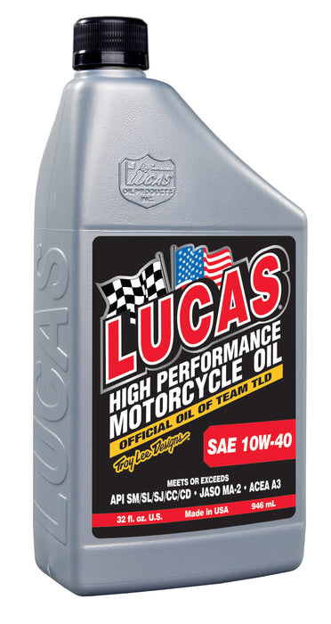 Lucas Oil Products 10767 SAE 10W-40 Motorcycle Oil - Truck Part Superstore