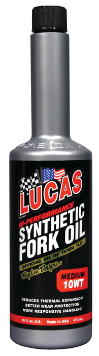 Lucas Oil Products 10772 10wt. Medium Synthetic Fork Oil - Truck Part Superstore